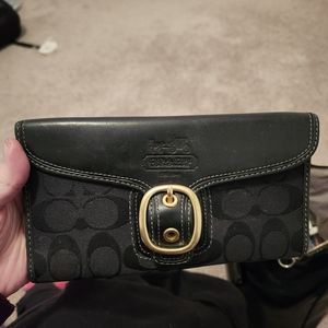 Coach tri fold wallet